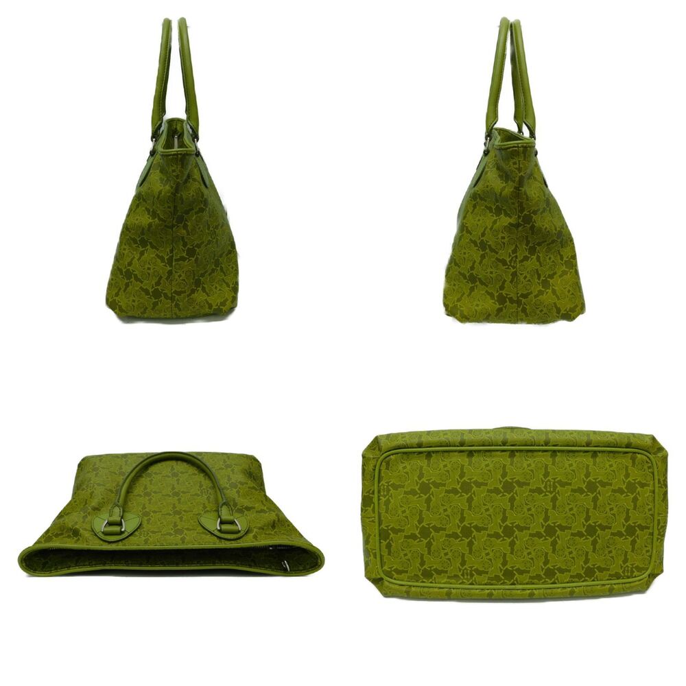 Celine Tote green Sulky carriage two Bag wheeled monogram canvas - Picture 3 of 7
